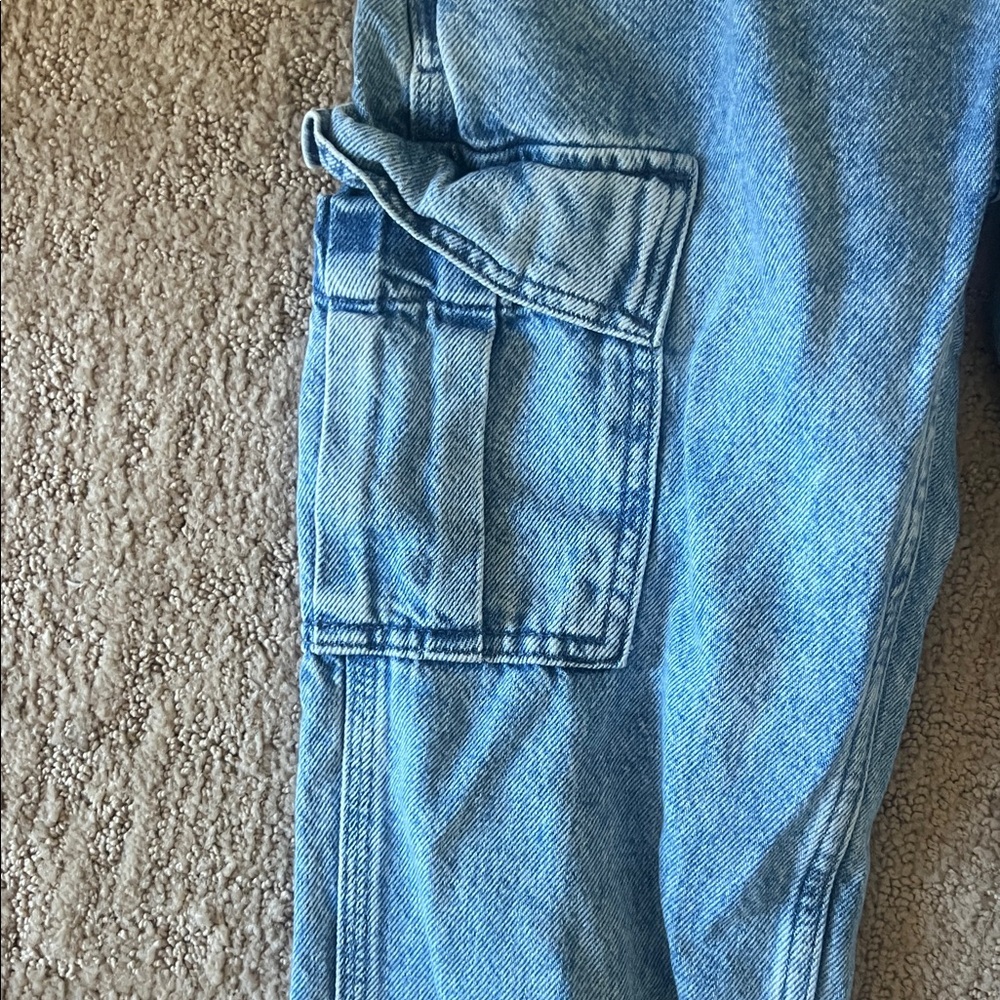GAP Boys Light Blue Cargo Pants- 14 - Picture 2 of 5